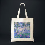 Claude Monet Vatten Lilies Fransk Impressionist Ar Tygkasse<br><div class="desc">Claude Monet Vatten Lilies Fransk Impressionist ArtWater Lilies (eller Nympheas) är en serie på cirka 250 oljemålningar av Fransk Impressionist Claude Monet. Målningarna skildrar Monets blomsterträdgård på Giverny.</div>