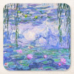 Claude Monet Vatten Lilies Fransk Impressionist Ar Underlägg Papper Kvadrat<br><div class="desc">Claude Monet Vatten Lilies Fransk Impressionist Art Vatten Lilies (eller Nympheas) är en serie på cirka 250 oljemålningar av Fransk Impressionist Claude Monet. Målningarna skildrar Monets blomsterträdgård på Giverny.</div>