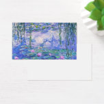 Claude Monet Vatten Lilies Fransk Impressionist Ar Visitkort<br><div class="desc">Claude Monet Vatten Lilies Fransk Impressionist Art Vatten Lilies (eller Nympheas) är en serie på cirka 250 oljemålningar av Fransk Impressionist Claude Monet. Målningarna skildrar Monets blomsterträdgård på Giverny.</div>