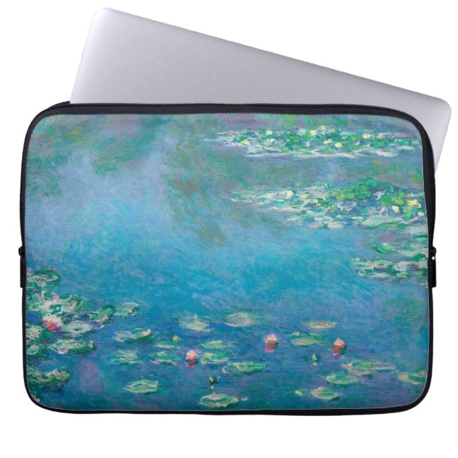 Claude Monet. Vatten Lilies. Franskens intryck Laptop Fodral (Framsidan)