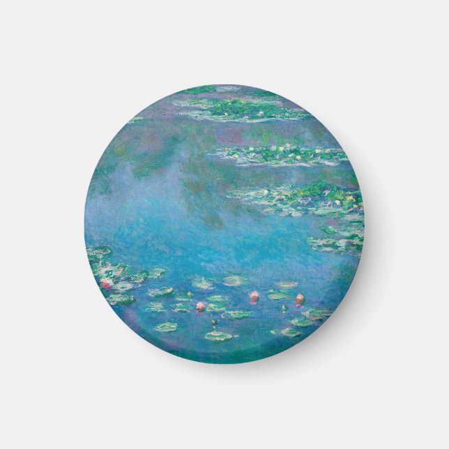 Claude Monet. Vatten Lilies. Franskens intryck Magnet (Framsidan)