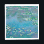 Claude Monet. Vatten Lilies. Franskens intryck Pappersservett<br><div class="desc">Claude Monet "Vatten Lilies" napkin.</div>
