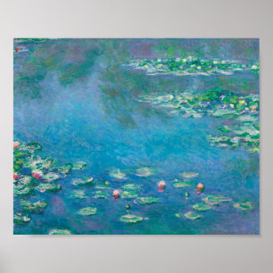 Claude Monet. Vatten Lilies. Franskens intryck Poster