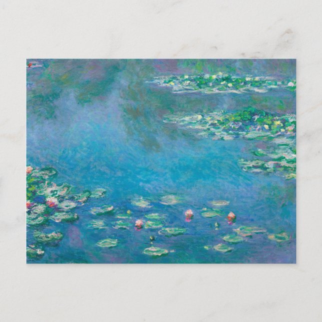 Claude Monet. Vatten Lilies. Franskens intryck Vykort (Framsida)
