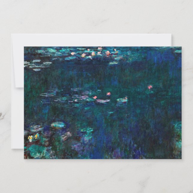 Claude Monet - Vatten Lilies - Grönt Reflection (Framsida)