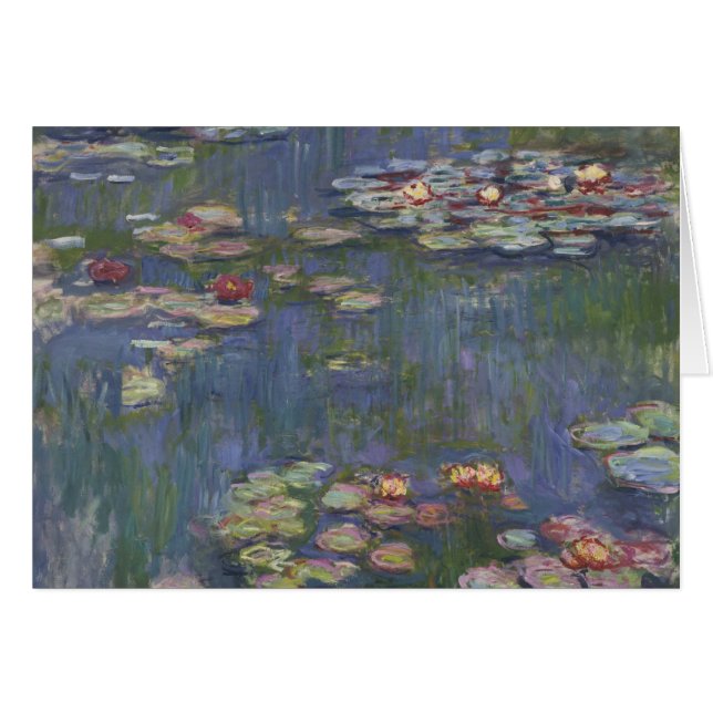 Claude Monet - Vatten Lilies Hälsningskort (Framsidan Horizontal)