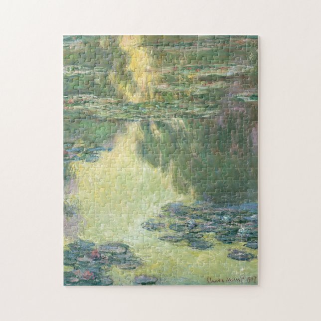 Claude Monet Vatten Lilies Impressionist målning Pussel (Vertikal)