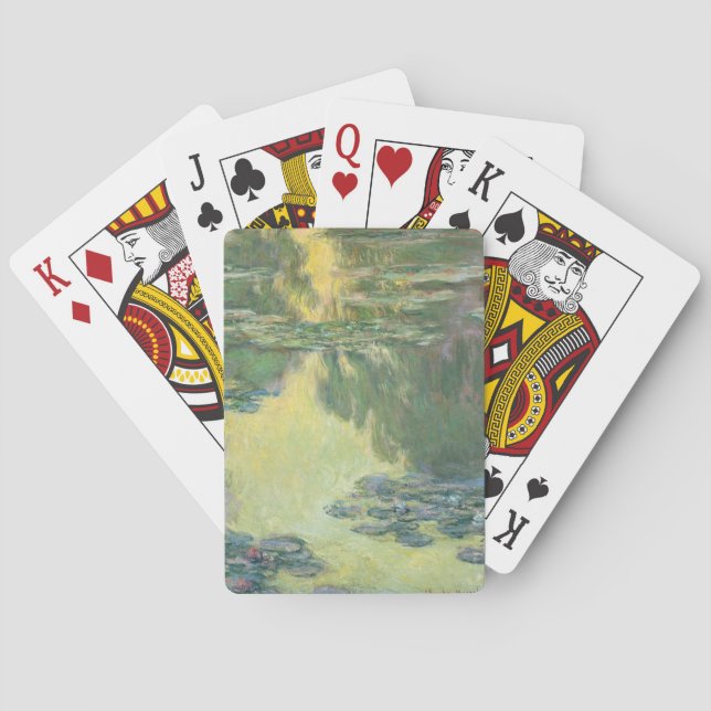 Claude Monet Vatten Lilies Impressionist Painting Spel Kort (Baksidan)