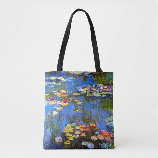 Claude Monet, Vatten Lilies, Impressionist Tygkasse (Framsida)