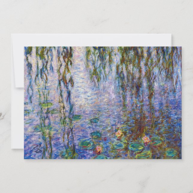 Claude Monet - Vatten Lilies Inbjudningar (Framsida)