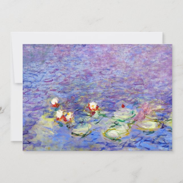 Claude Monet - Vatten Lilies Inbjudningar (Framsida)