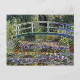 Claude Monet,vatten lilies,japanbron,trädgård, Vykort