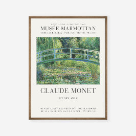 Claude Monet Vatten Lilies Japansk Footbridge Pond Poster