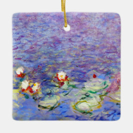 Claude Monet - Vatten Lilies Julgransprydnad Keramik