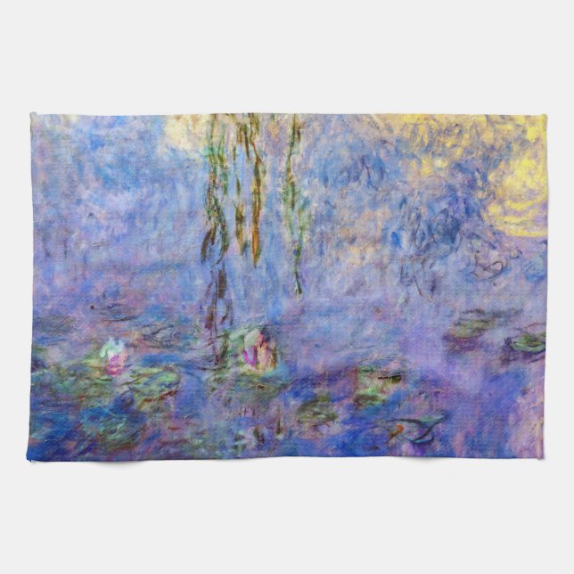 Claude Monet - Vatten Lilies Kökshandduk (Horisontell)