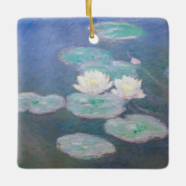 Claude Monet - Vatten Lilies, kvällseffekt Julgransprydnad Keramik (Framsida)