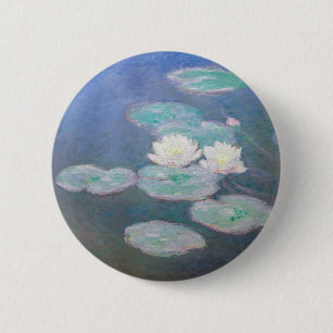 Claude Monet - Vatten Lilies, kvällseffekt Knapp
