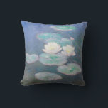 Claude Monet - Vatten Lilies, kvällseffekt Kudde<br><div class="desc">Vatten Lilies,  kvällseffekt / Nympheas,  Effet du soir - Claude Monet,  Oil on Canvas,  1897</div>