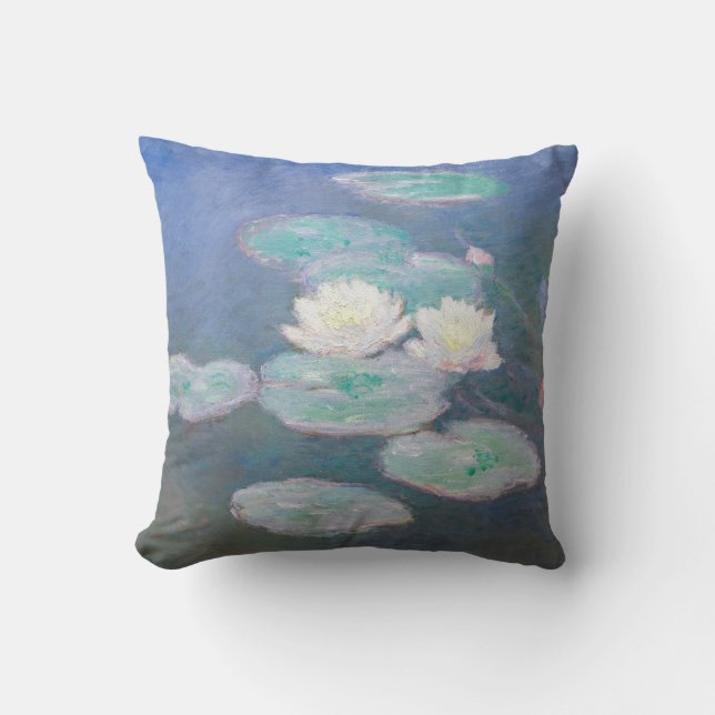 Claude Monet - Vatten Lilies, kvällseffekt Kudde (Framsida)