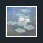 Claude Monet - Vatten Lilies, kvällseffekt Pappersservett<br><div class="desc">Vatten Lilies,  kvällseffekt / Nympheas,  Effet du soir - Claude Monet,  Oil on Canvas,  1897</div>