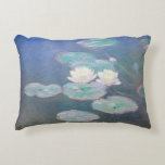 Claude Monet - Vatten Lilies, kvällseffekt Prydnadskudde<br><div class="desc">Vatten Lilies,  kvällseffekt / Nympheas,  Effet du soir - Claude Monet,  Oil on Canvas,  1897</div>