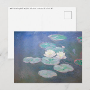 Claude Monet - Vatten Lilies, kvällseffekt Vykort