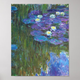 Claude Monet - Vatten Lilies Lila Poster