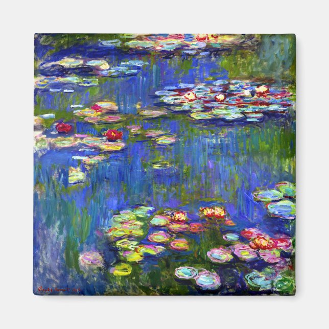 Claude Monet Vatten Lilies Magnet (Framsidan)