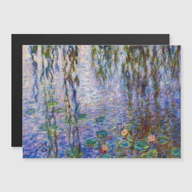 Claude Monet - Vatten Lilies Magnetic Card (Fram/baksida)