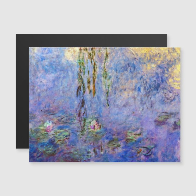 Claude Monet - Vatten Lilies Magnetic Card (Fram/baksida)