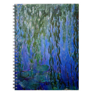 Claude Monet - Vatten Lilies med viftpil Anteckningsbok