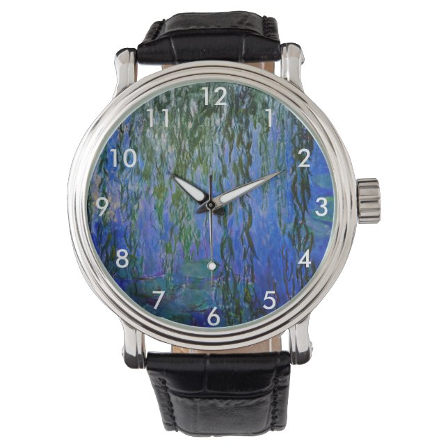Claude Monet - Vatten Lilies med viftpil Armbandsur (Framsida)