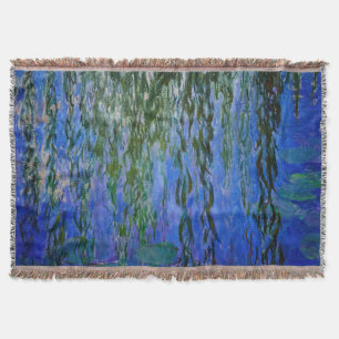 Claude Monet - Vatten Lilies med viftpil Filt