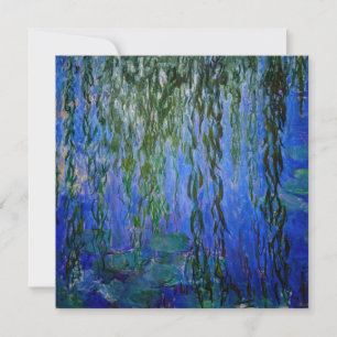 Claude Monet - Vatten Lilies med viftpil Inbjudningar