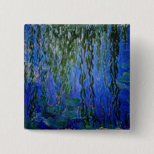Claude Monet - Vatten Lilies med viftpil Knapp (Framsida)