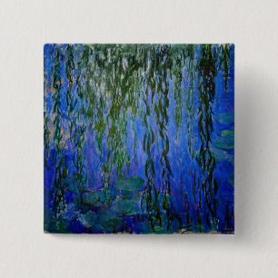 Claude Monet - Vatten Lilies med viftpil Knapp