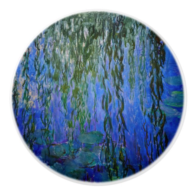 Claude Monet - Vatten Lilies med viftpil Knopp (Framsidan)