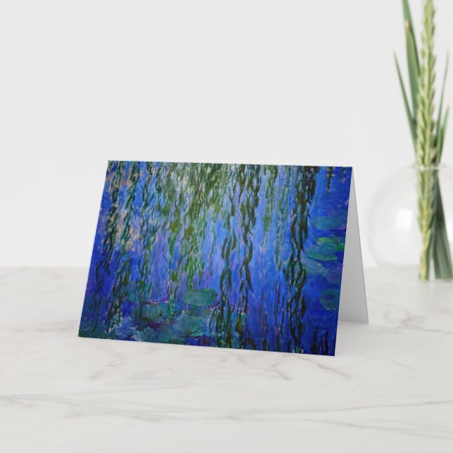 Claude Monet - Vatten Lilies med viftpil Kort (Framsida)