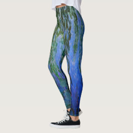 Claude Monet - Vatten Lilies med viftpil Leggings
