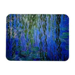 Claude Monet - Vatten Lilies med viftpil Magnet