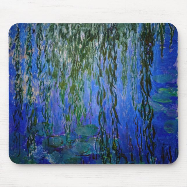 Claude Monet - Vatten Lilies med viftpil Musmatta (Framsidan)