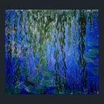 Claude Monet - Vatten Lilies med viftpil Poster<br><div class="desc">Vatten Lilies with weeping willow grenar / Nympheas avec rameaux de saule av Claude Monet 1916-1919</div>