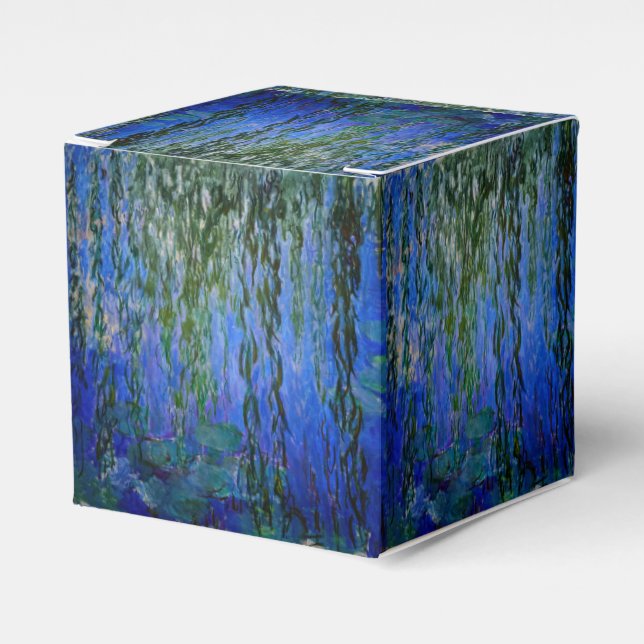 Claude Monet - Vatten Lilies med viftpil Presentaskar (Framsidan Sidan)