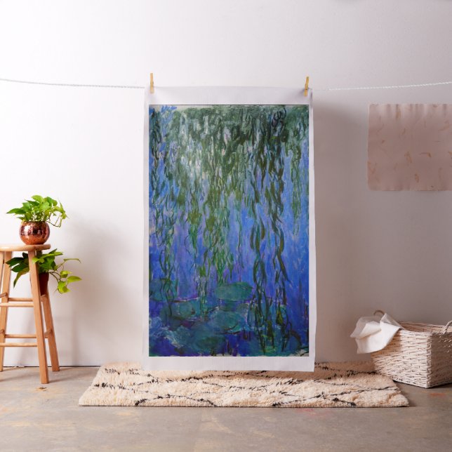 Claude Monet - Vatten Lilies med viftpil Tyg (In Situ)