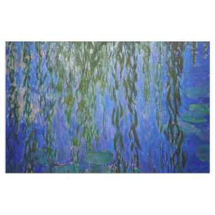Claude Monet - Vatten Lilies med viftpil Tyg