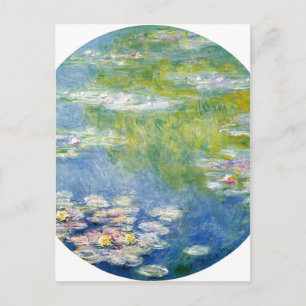 Claude Monet Vatten-Lilies Nymph?as 1908 Technique Vykort