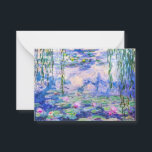 Claude Monet - Vatten Lilies / Nympheas 1919 Anteckningskort<br><div class="desc">Vatten Lilies / Nympheas (W.1852) - Claude Monet,  Oil on Canvas,  1916-1919</div>