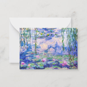 Claude Monet - Vatten Lilies / Nympheas 1919 Anteckningskort