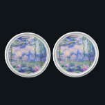 Claude Monet - Vatten Lilies / Nympheas 1919 Cufflinks<br><div class="desc">Vatten Lilies / Nympheas (W.1852) - Claude Monet,  Oil on Canvas,  1916-1919</div>