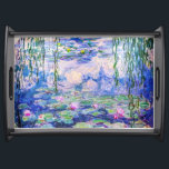 Claude Monet - Vatten Lilies / Nympheas 1919 Frukostbricka<br><div class="desc">Vatten Lilies / Nympheas (W.1852) - Claude Monet,  Oil on Canvas,  1916-1919</div>